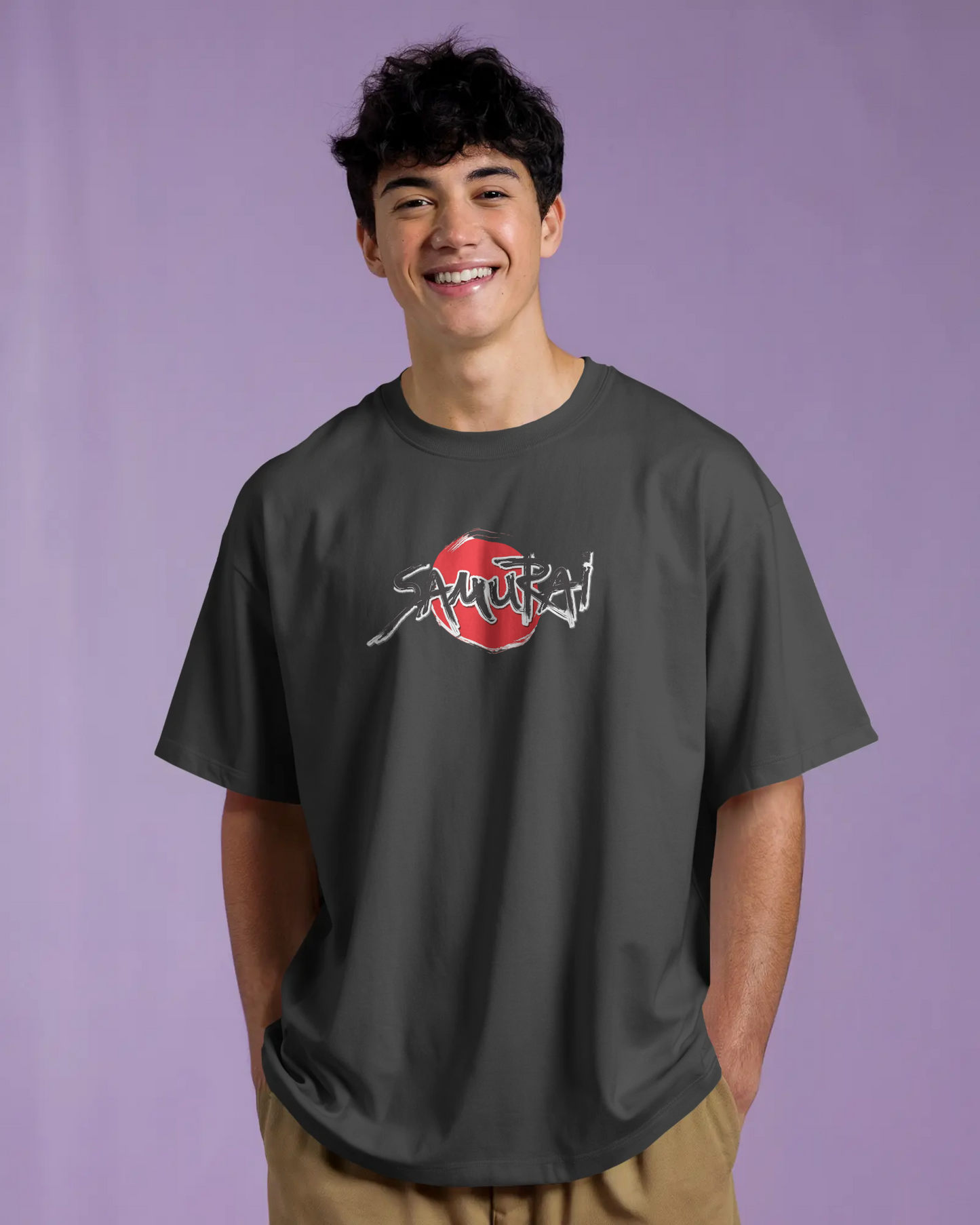 Samurai Katana Graphic oversized T-shirt (Front & Back)