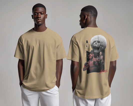 Champion’s Legacy: Oversized Khabib Graphic Tee