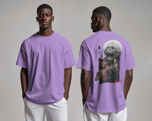 Champion’s Legacy: Oversized Khabib Graphic Tee