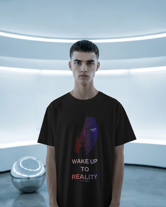 Wake Up to Reality" Graphic Tee – Embrace the Shadowed Truth