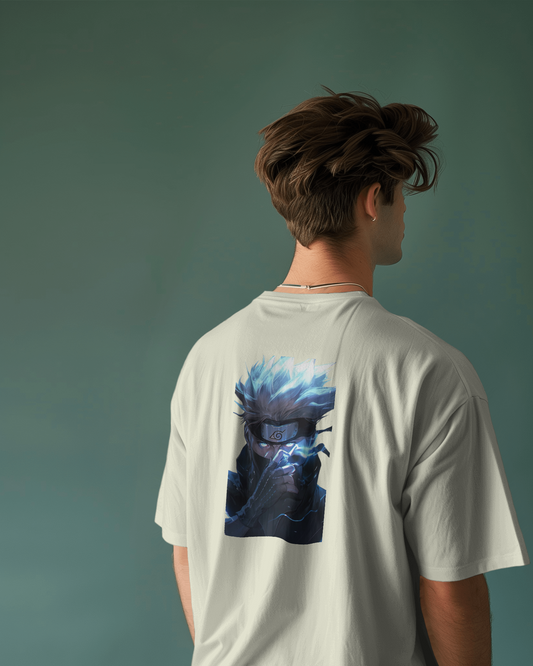 Electric Kakashi Oversized Tee – For the True Shinobi at Heart