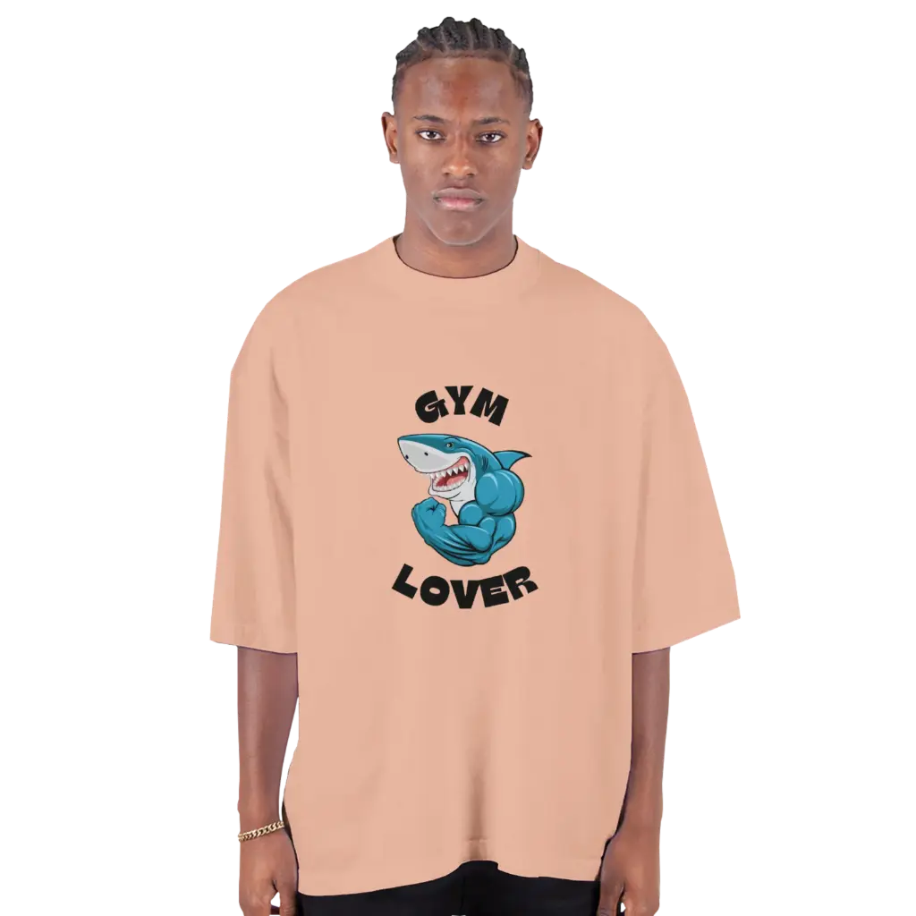 Men's Oversized Drop-Shoulder Crewneck T-Shirt 