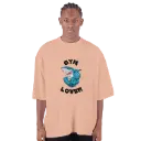 Men's Oversized Drop-Shoulder Crewneck T-Shirt 